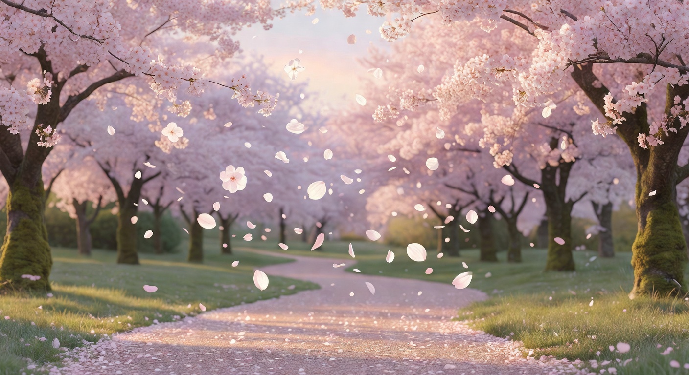 穏やかな桜の風景